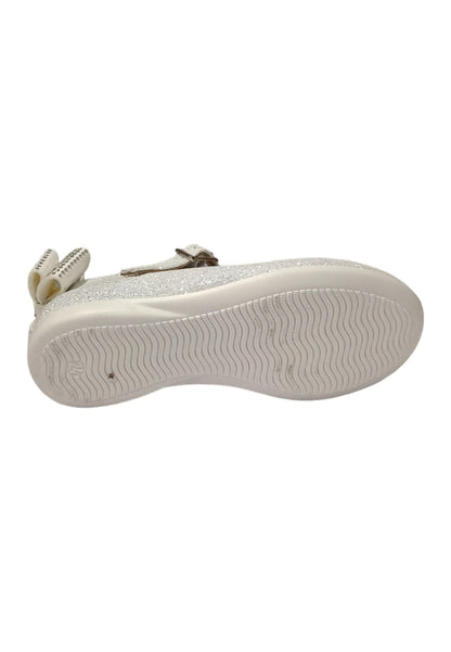 Ballerina bambina Platis P2240 bianco multicolore glitter fibbia elegance style