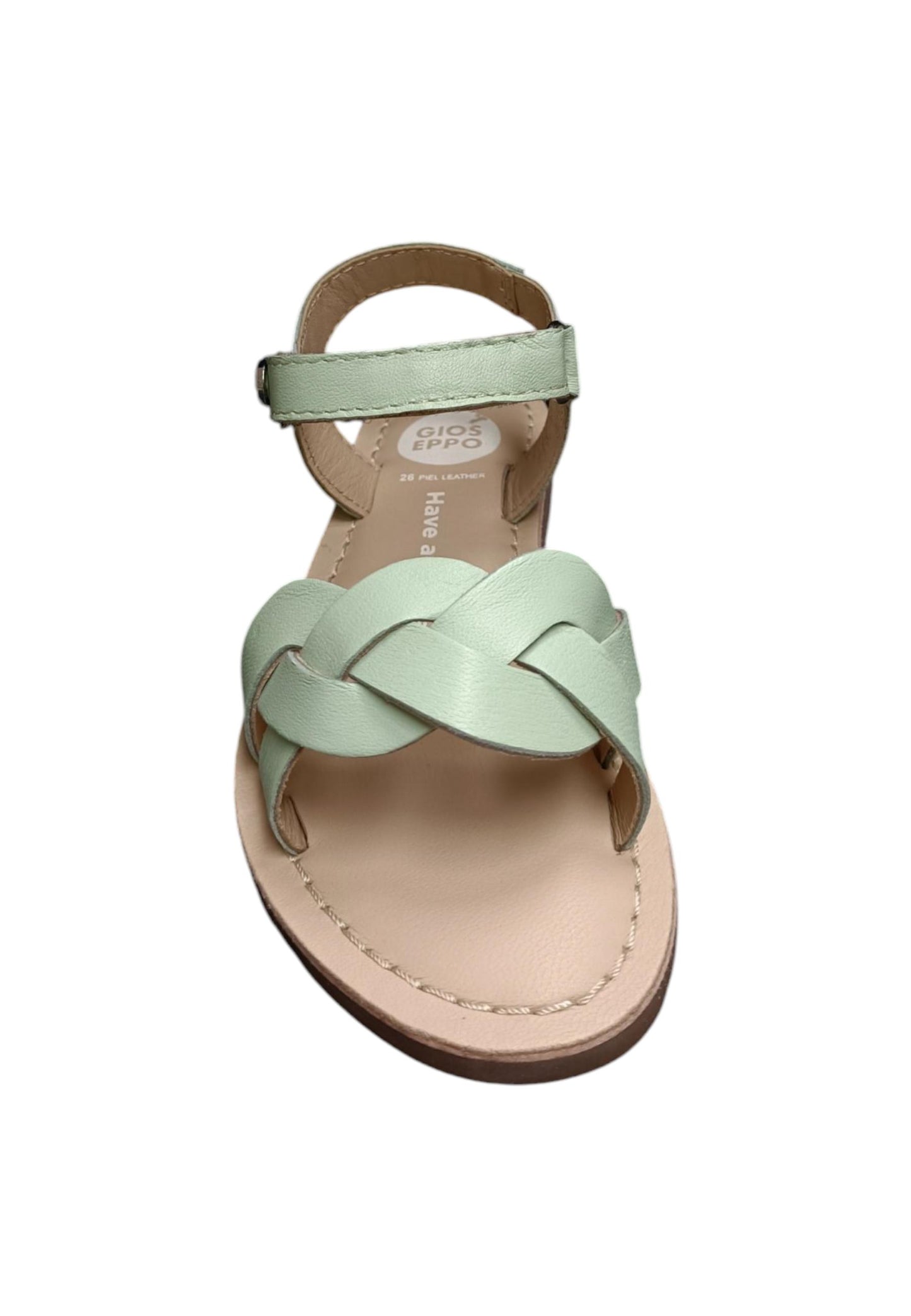 Sandalo bambina Gioseppo Rowley menta pelle velcro comfort elegance