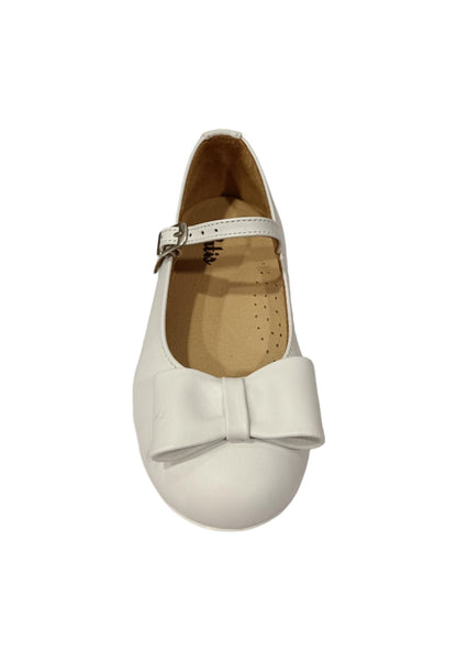 Ballerina bambina Platis P2077 bianco multicolore pelle fibbia elegance style
