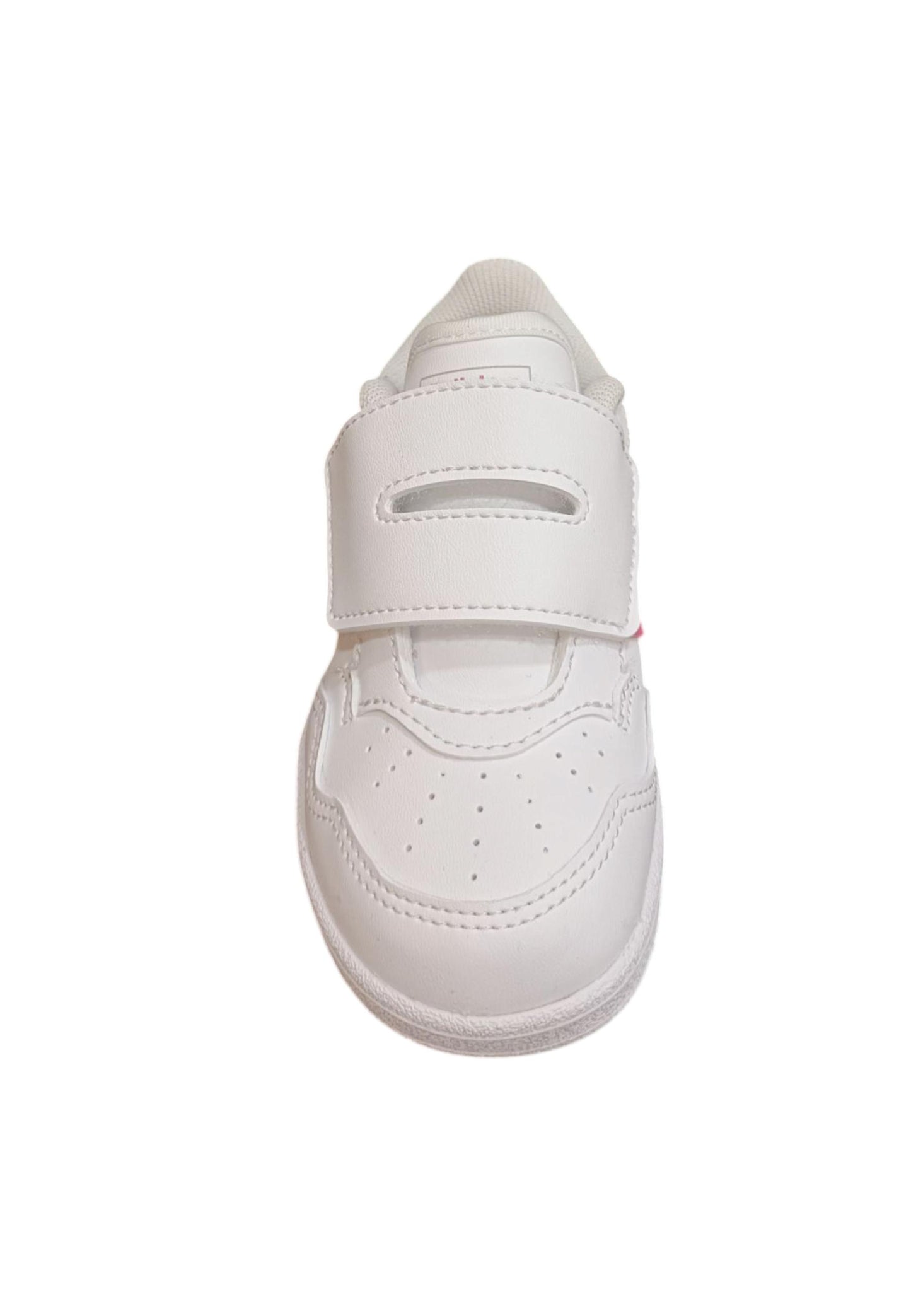 Sneakers bambina Adidas Hoops bianco rosa pelle - Dolcezza sportiva con velcro