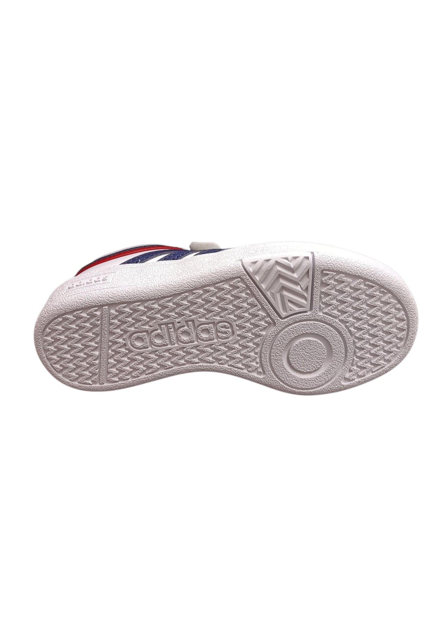 Adidas Hoops Sneakers Bambino Bianco Blu Rosso - Scarpe Ginnastica Velcro