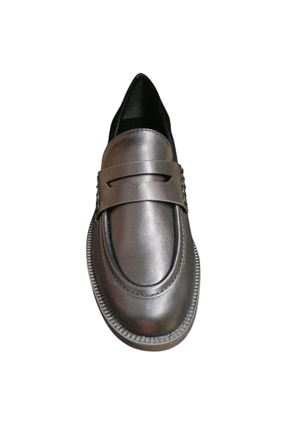 Mocassini college donna Marina Galanti nero pelle - Eleganza casual con elastico