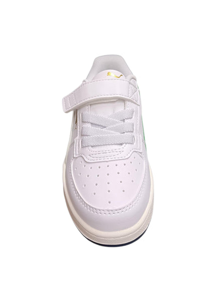 Puma Caven Sneakers Bambino Ragazzo Bianco Verdone - Scarpe Ginnastica Velcro