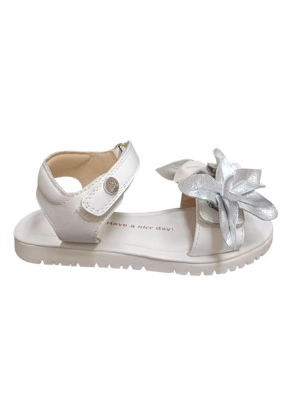 Sandalo bambina Gioseppo Marinette bianco pelle velcro comfort elegance