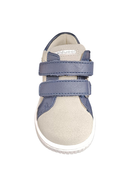 Sneakers primi passi bambino Balducci Cita bianco blu pelle - Freschezza classica con velcro