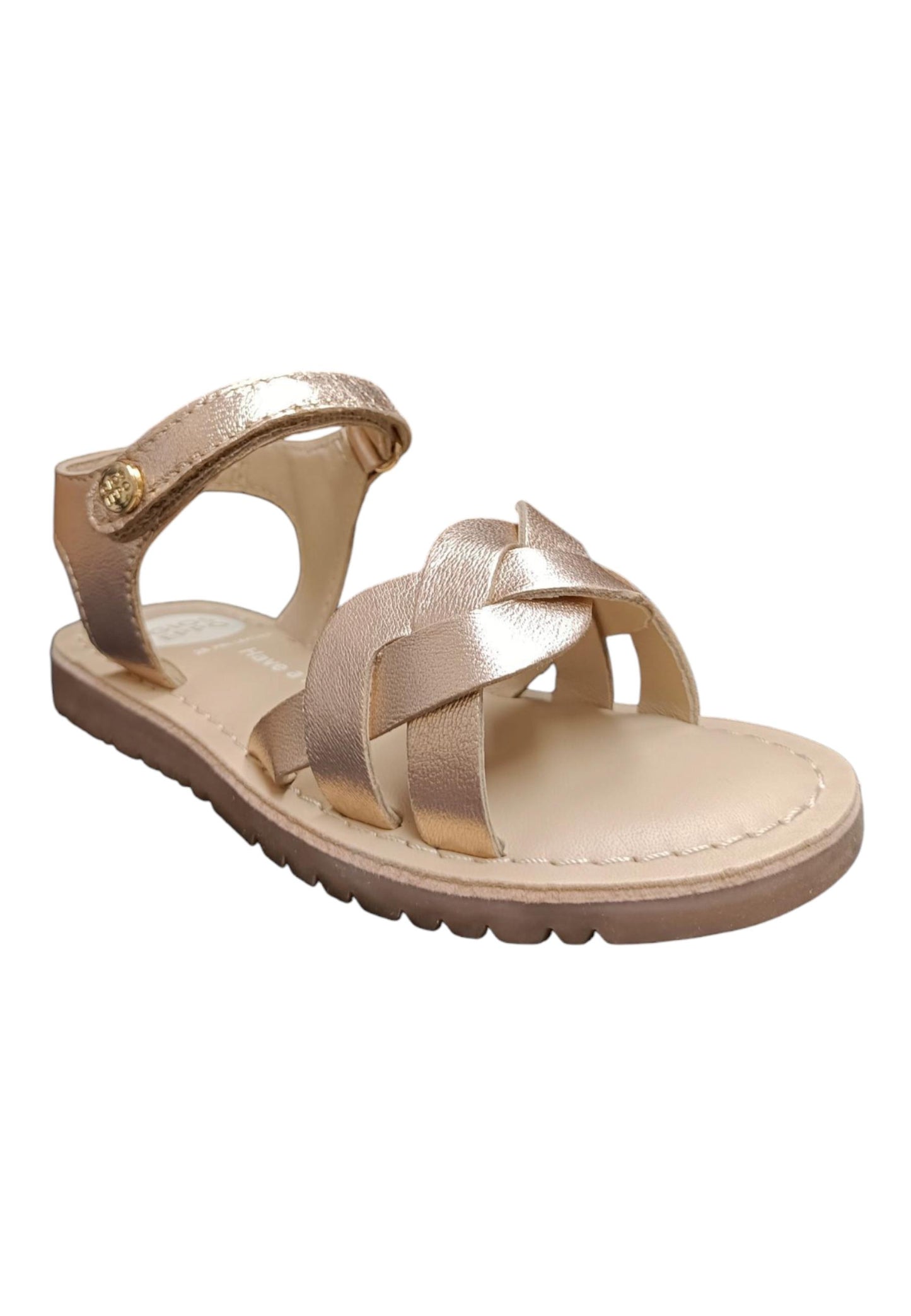 Sandali bambina Gioseppo Rowley oro rosato pelle