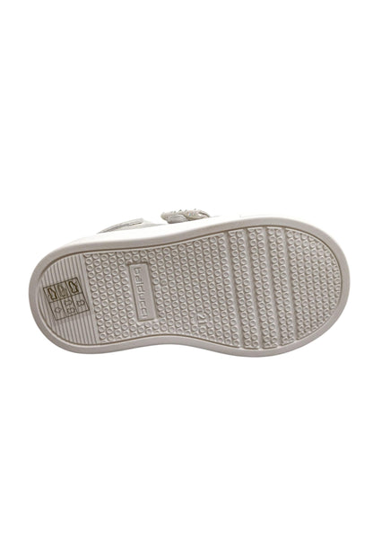 Sneakers primi passi bambina Balducci Cita bianco pelle - Purezza classica con chiusura velcro