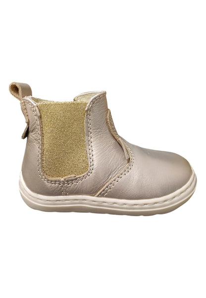 Stivaletto Bambina Balducci CITA Champagne Oro con Zip - Primi Passi Pelle