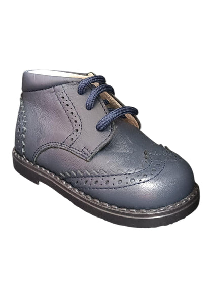 Scarpe inglesino scarpa elegante Bambini panyno B2920 blue laccio