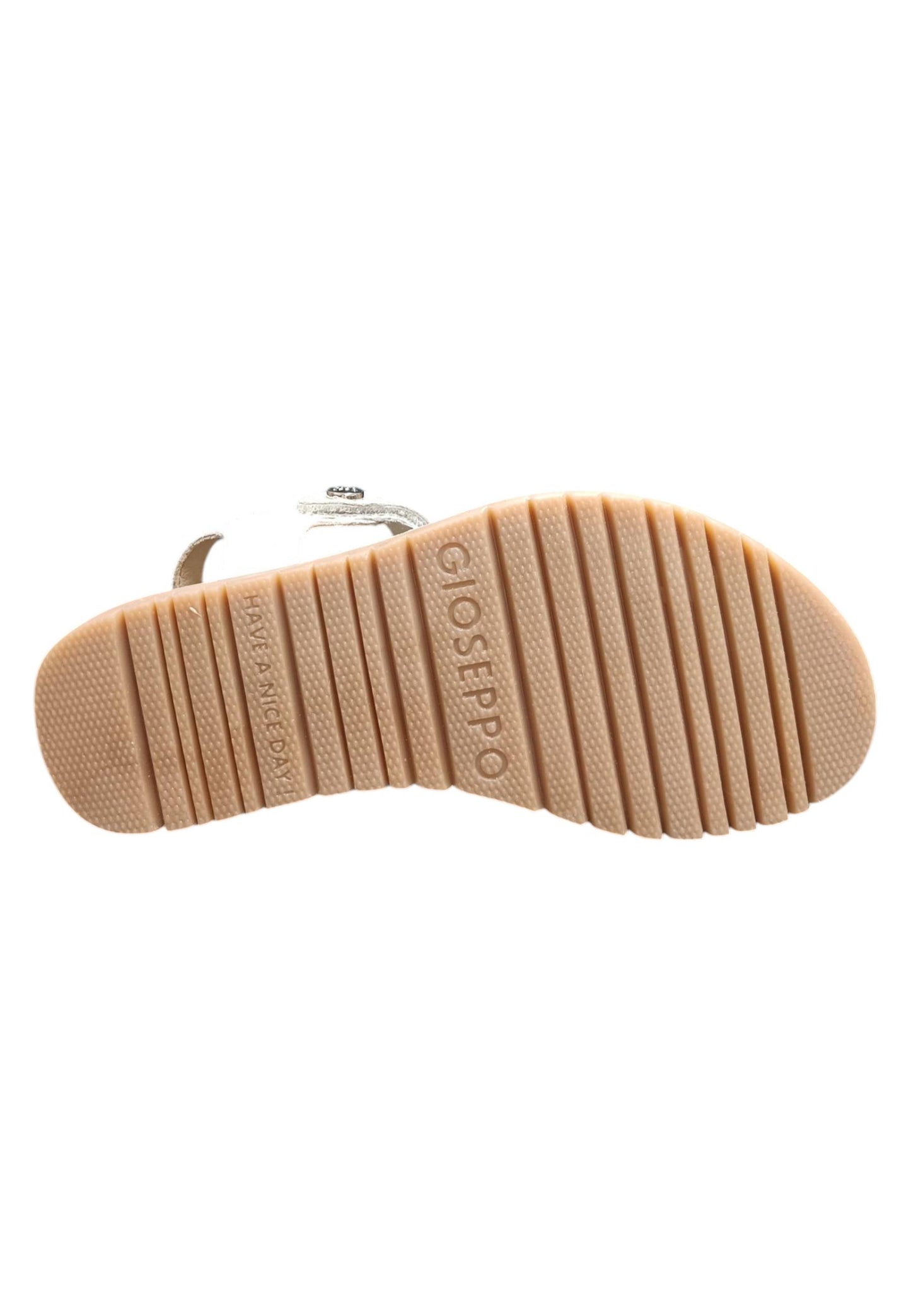 Sandalo bambina Gioseppo Rowley bianco pelle velcro comfort elegance