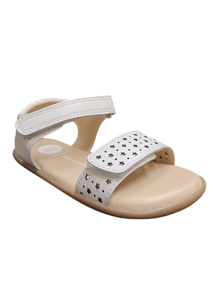 Sandalo bambina Gioseppo Hiram bianco pelle velcro comfort elegance