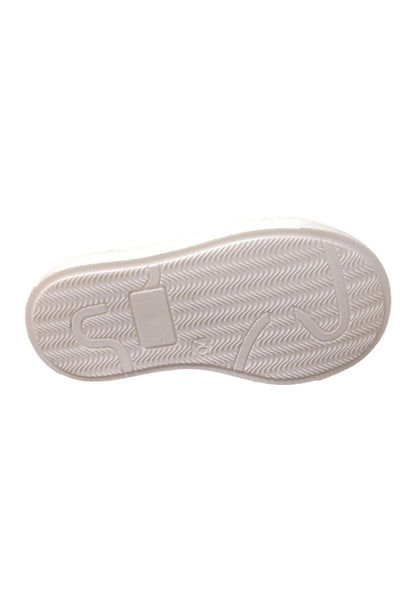 Scarpe sneakers Bimba ciao STAR BABY  bianco-verdone-viola-nero-arancione laccio e zip laterale