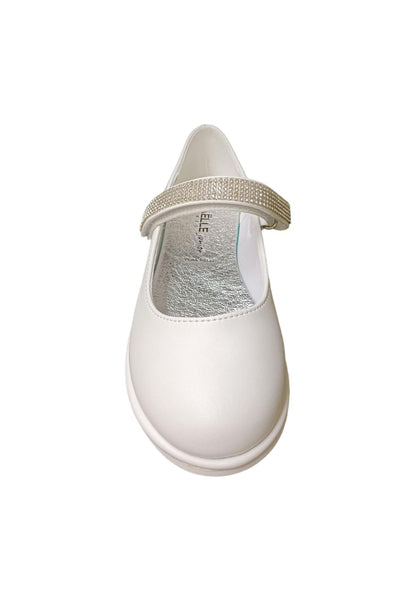 Ballerina bambina Gaelle Lipstick bianco multicolore pelle velcro elegance style