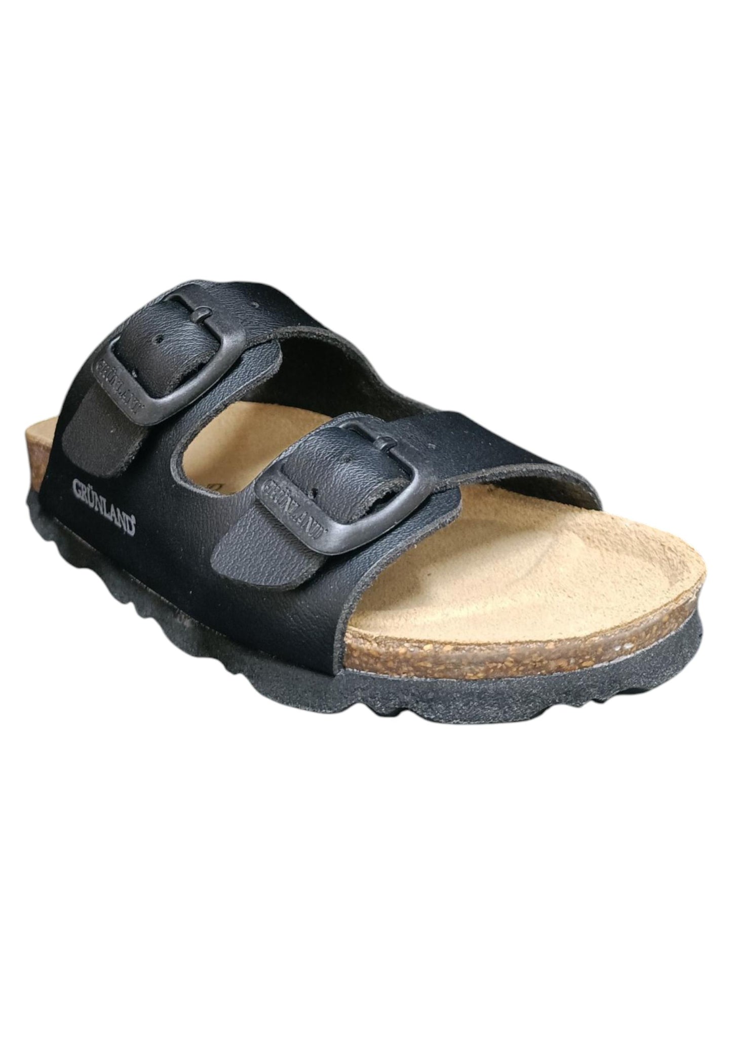 Scarpe ciabatta Bambini e ragazzi Grunland Junior 3090  NERO fibia