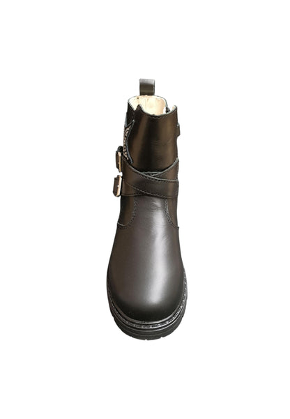 Stivaletti bambina Balducci River nero pelle - Stile italiano con zip laterale