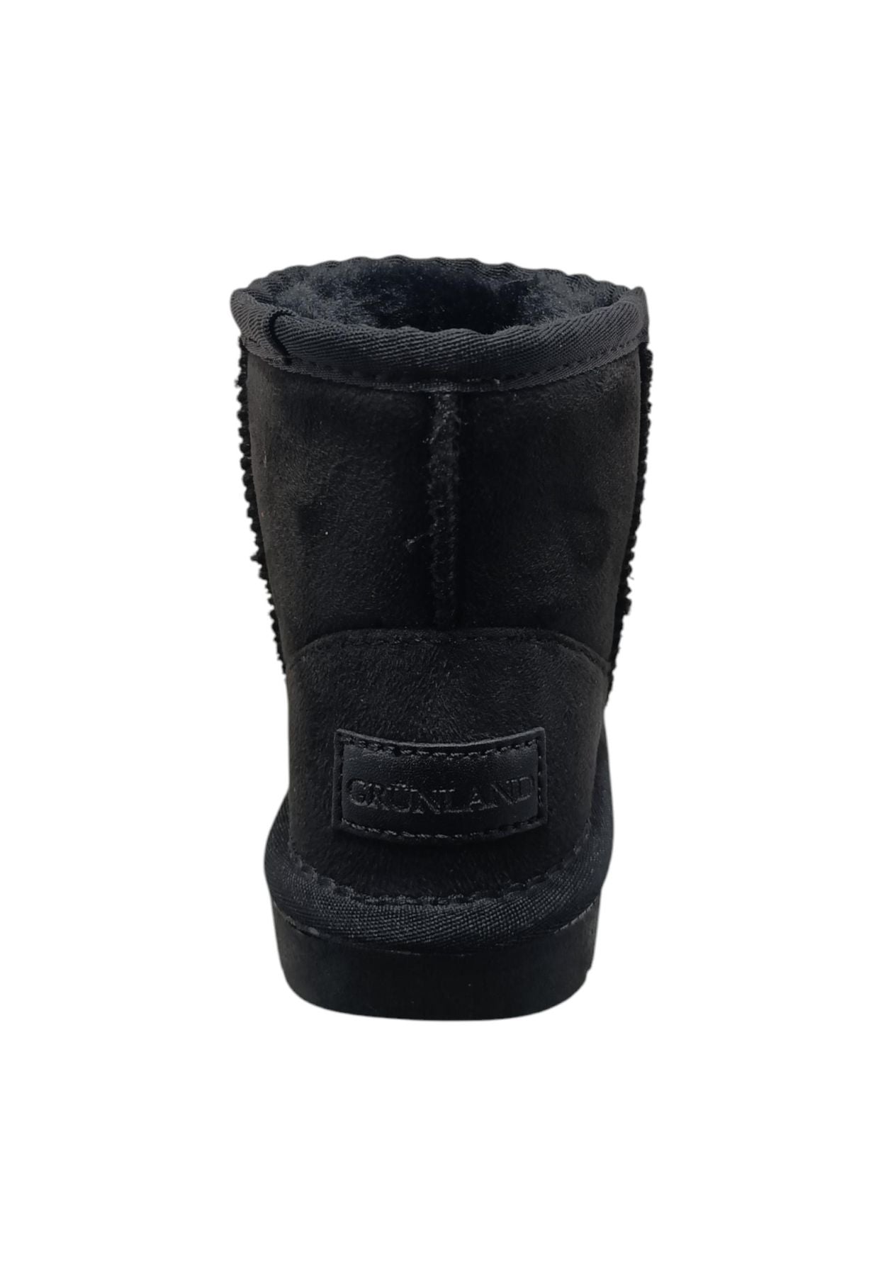 Stivaletti bambina Grunland Junior Crom nero suede - Stile caldo con elastico