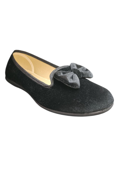 Ballerina ragazza Vul-Ladi Candy nero velluto velcro elegance style