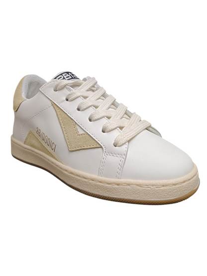 Scarpe sneakers Bambini e ragazzi 2B12 JRSUPRIME  bianco-beige laccio