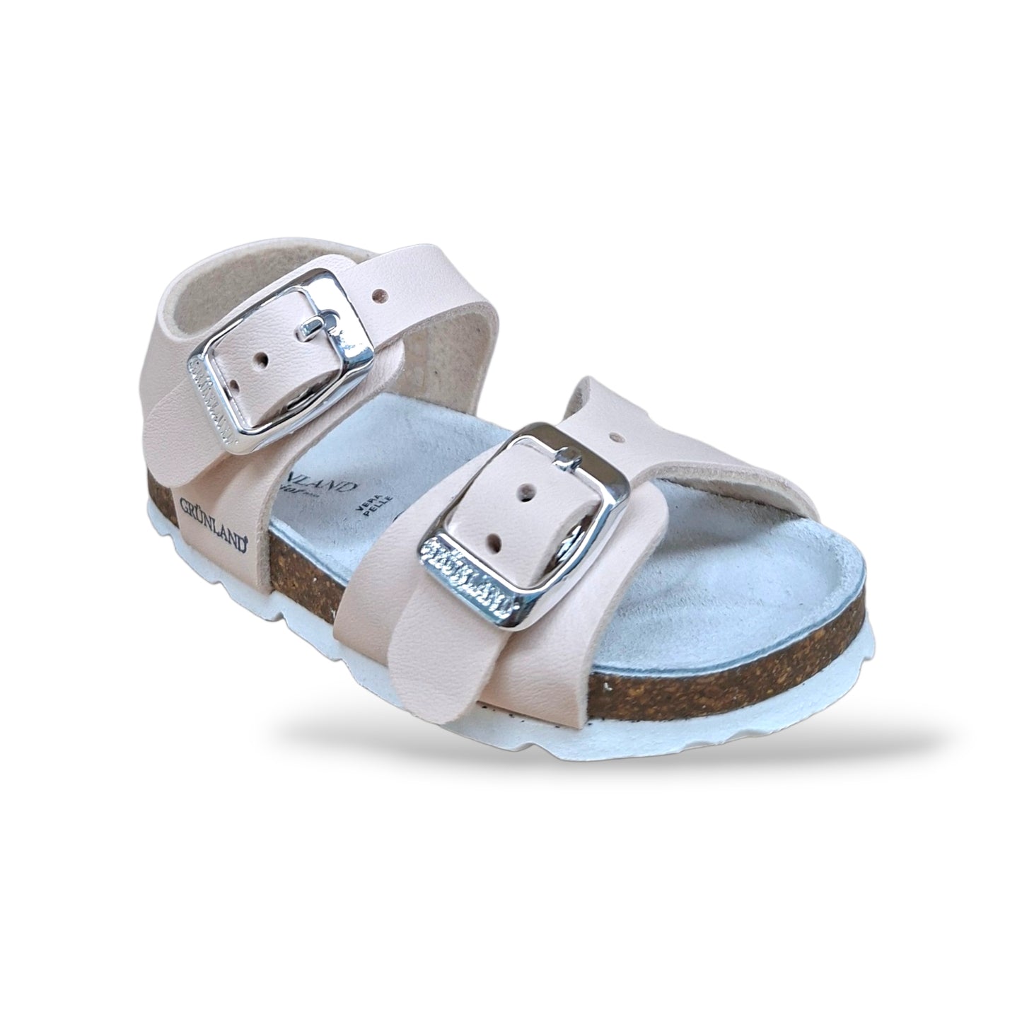 Sandalo Bio Sughero Bambine Grunland Junior Aria Pesca – Primissimi Passi Fibia EVA Taglia 20-24