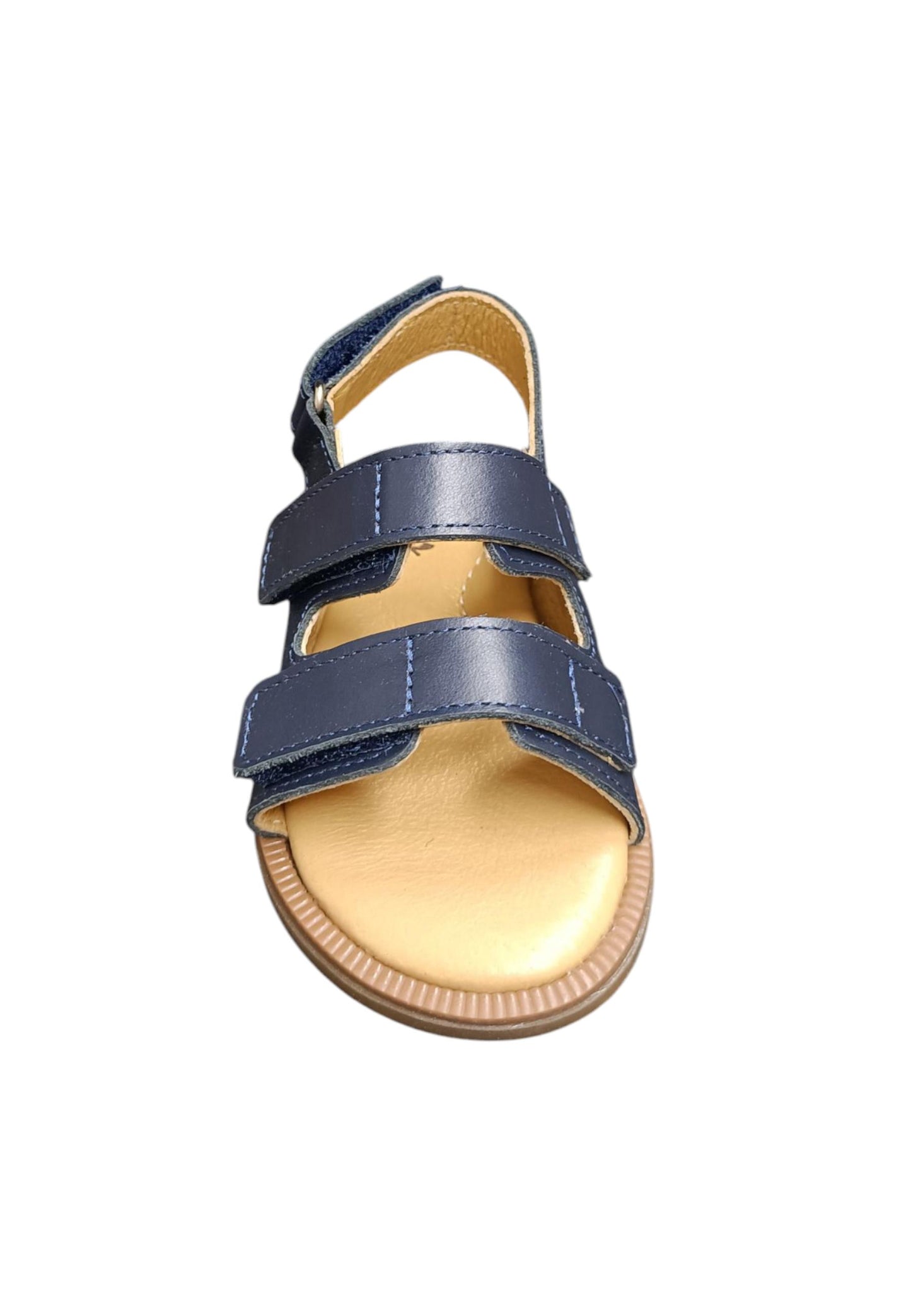 Sandalo bambino Platis Open Classic blue pelle - Sandalo da passeggio con velcro