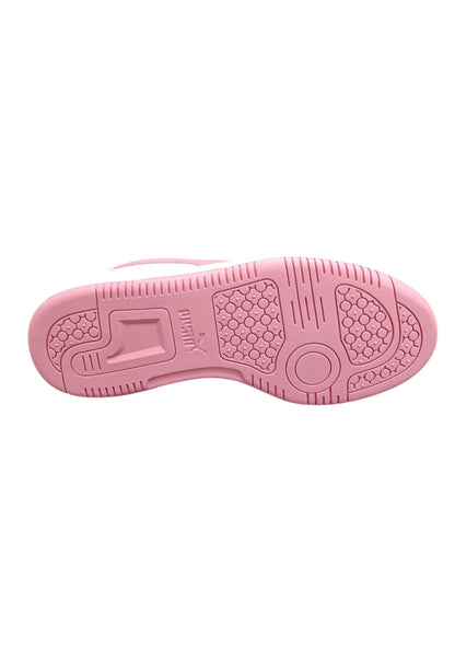 Scarpe sneakers Bambini e ragazzi PUMA REBOUND  bianco-rosa laccio