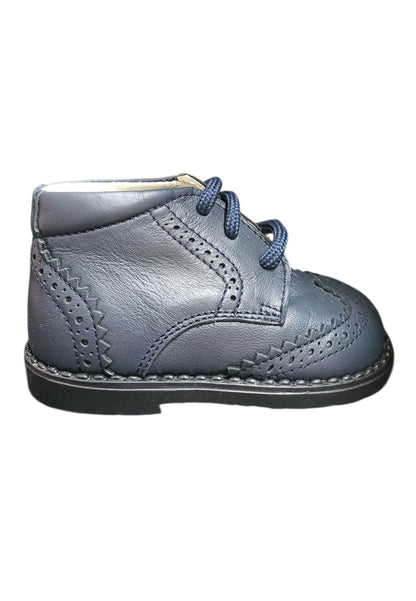 Scarpe inglesino scarpa elegante Bambini panyno B2920 blue laccio