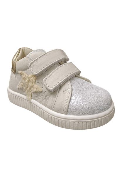 Scarpe sneakers bambina balducci cita  beige-oro velcro