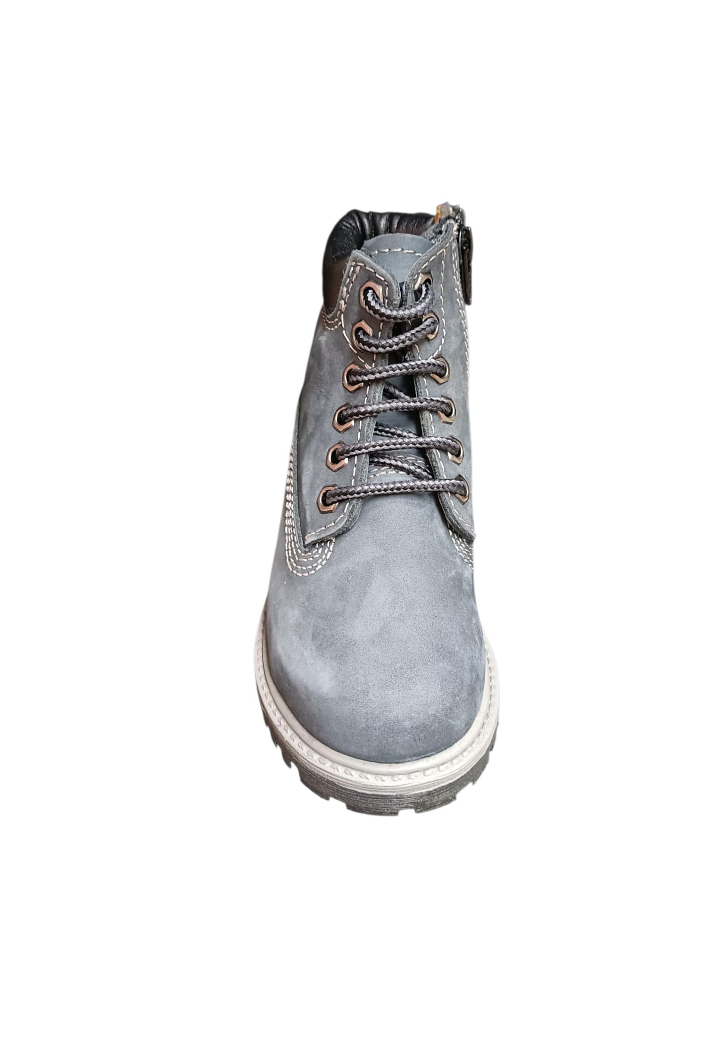 Boscaiolo bambino Shooterino Basic blue nero pelle lacci casual style