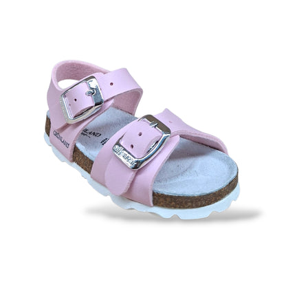 Sandalo Bio Sughero Bambine Grunland Junior Aria Rosa – Primissimi Passi Fibia EVA Taglia 20-24