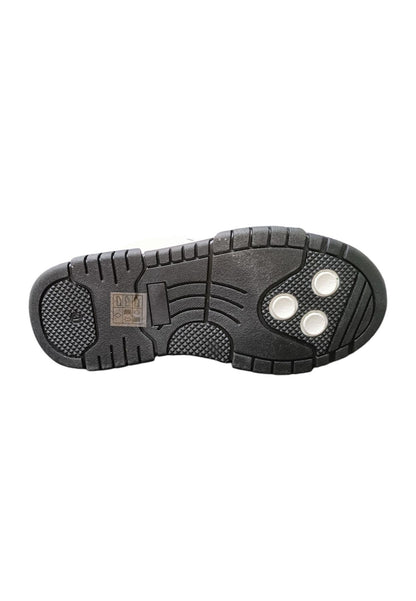 Scarpe sneakers Unisex bambini cult OTRO  bianco-nero laccio e zip laterale