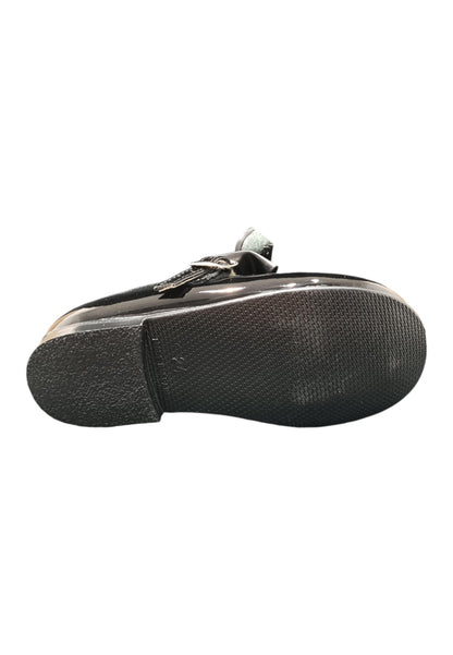 Ballerina bambino Panyno B2601 nero vernice fibbia fiocco estraibile elegance