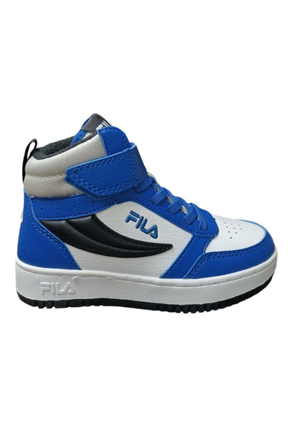 Scarpe sneakers Unisex bambino fila REGA  bianco-celeste-blue laccio elastico e velcro