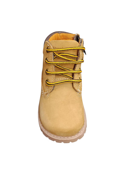 Boscaiolo bambino Shooterino Basic camel marrone pelle lacci casual style