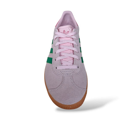 Sneakers bambina Adidas Gazelle C JP7133 - JP7128 rosa verde beige - Icona intramontabile con stile autentico e laccio