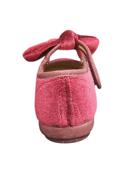 Ballerina bambina Vul-Ladi Candy bordeaux velluto velcro elegance style