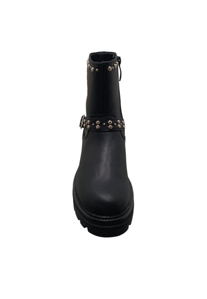 Stivaletti bambina Gaelle Coco Low nero pelle - Stile elegante con zip laterale