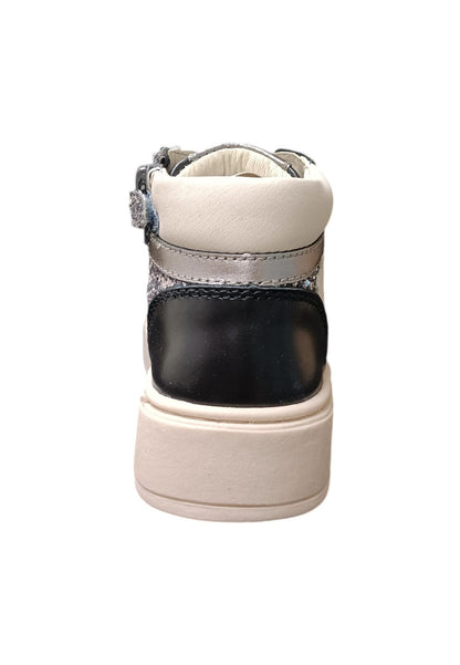 Scarpe sneakers Bambine e ragazze balducci KIABI  nero-argento laccio e zip laterale