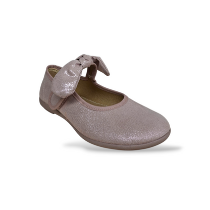 Ballerine bambina VUL-LADI cipria velcro cerimonia eleganti