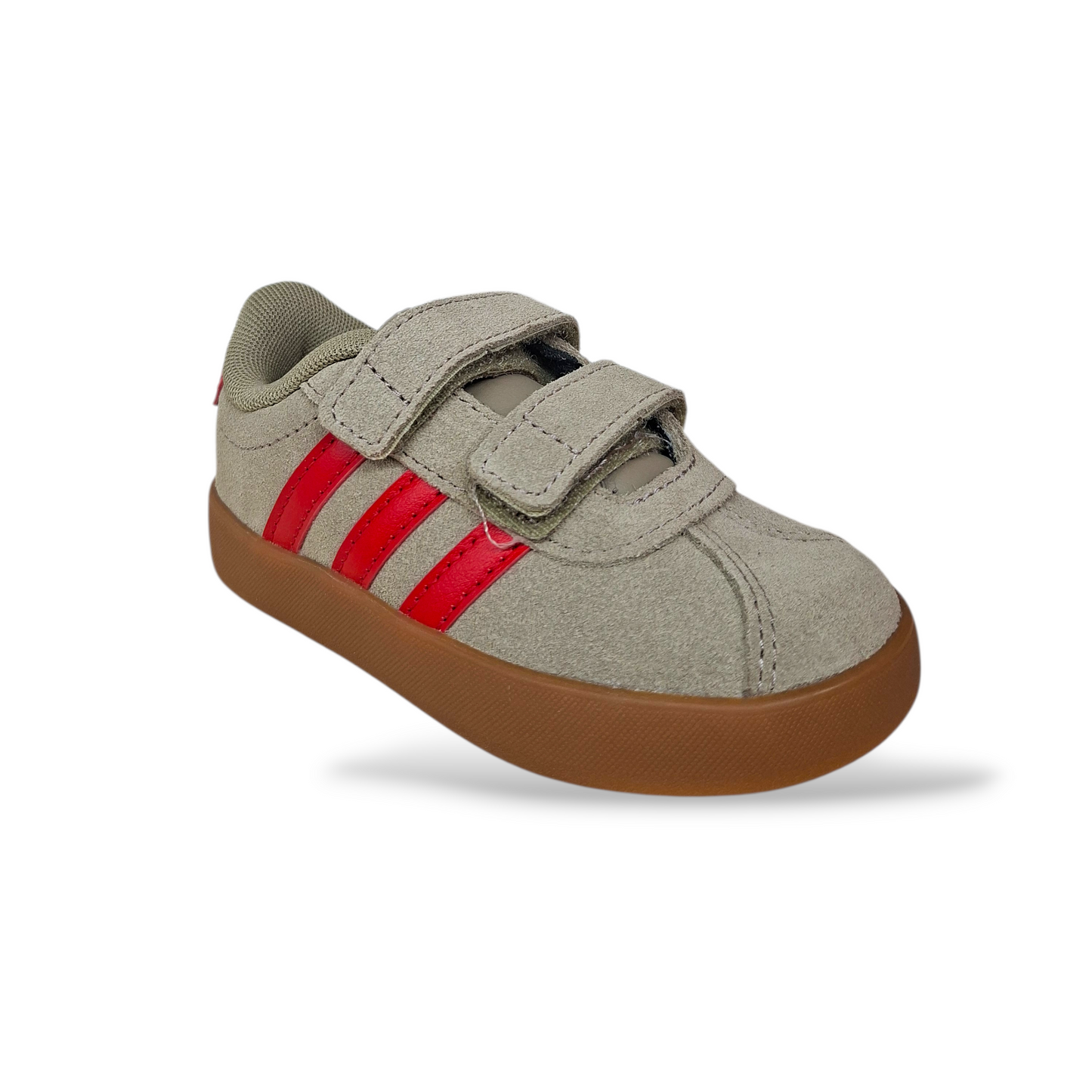 Sneakers bambino Adidas Grand Court grigio rosso sportive