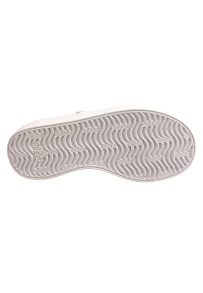 sarpe sneakers Bambini e ragazzi adidas GRAND COURT viola-bianco laccio elastico e velcro