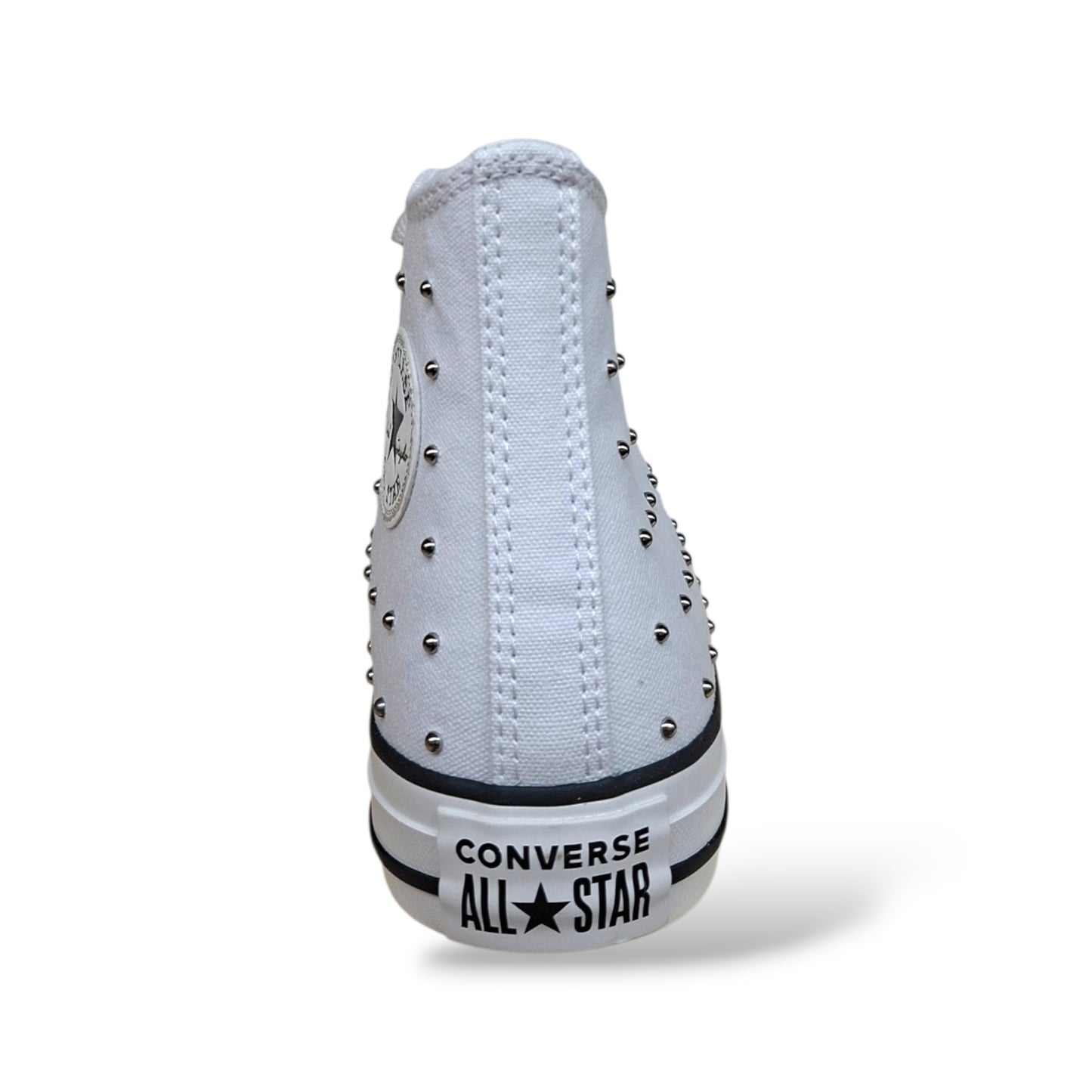 Converse Chuck Taylor Sneakers Bambine Ragazze Bianco | Taglia 27-40 | Tela Borchie | Scarpetteria Gica