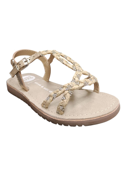 Sandali bambina Gioseppo Wenham taupe pelle