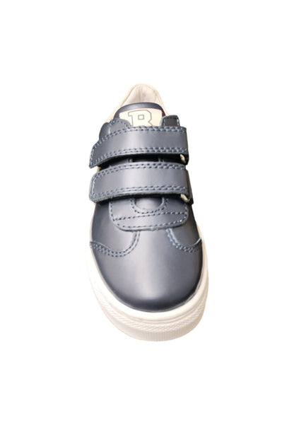 Scarpe sneakers Unisex bambini balducci BUTTER  blue-bianco laccio e zip laterale