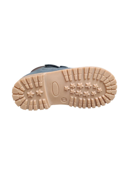 Boscaiolo bambino Shooterino Basic blue camel pelle velcro casual style