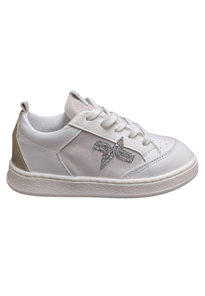 Scarpe sneakers Bambine e ragazze TWELVE RAPTOR  bianco-argento-platino laccio