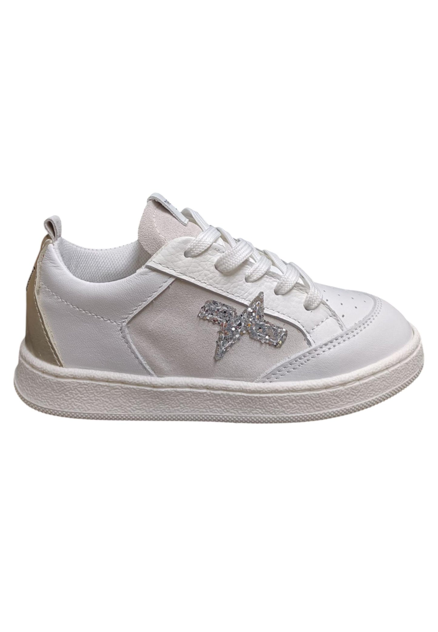 Scarpe sneakers Bambine e ragazze TWELVE RAPTOR  bianco-argento-platino laccio