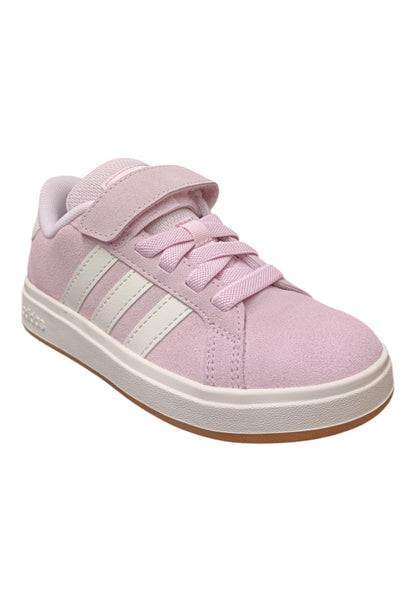 sarpe sneakers Bambine e ragazze adidas GRAND COURT  rosa-bianco velcro