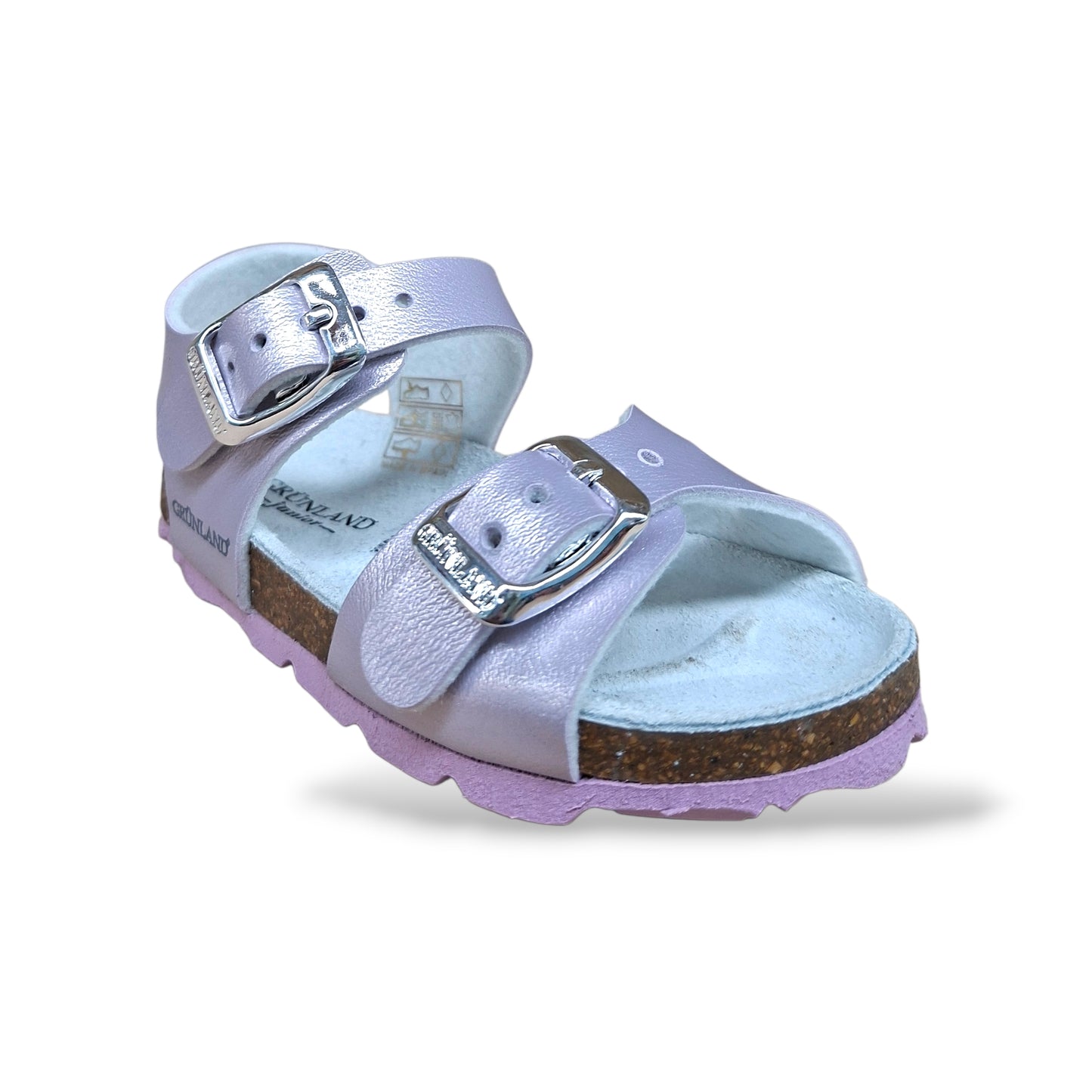 Sandalo Bio Sughero Bambine Grunland Junior Aria Glicine – Primissimi Passi Fibia EVA Taglia 20-24