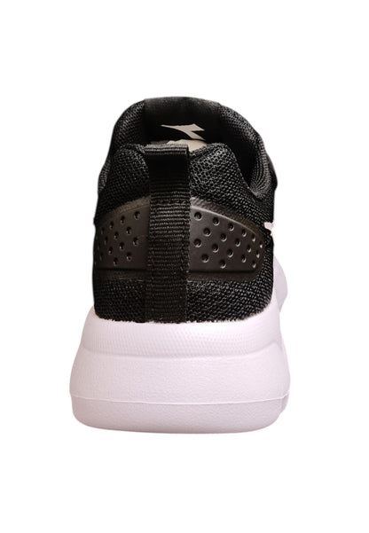 Scarpe sneakers Bambini e ragazzi Diadora evo run  nero-bianco laccio elastico e velcro