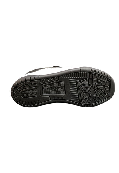 Adidas Papid Court Sneakers Bambino Ragazzo Bianco Nero - Scarpe Ginnastica Velcro